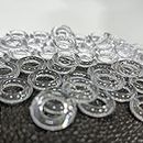 SHUTTLE | O-Ring for Roman Blinds Curtain Rings Roman Ring Plastic (Tranparent, 50)