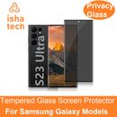 Per Samsung S23 Ultra S22 S21 protezione schermo vetro temperato antispia