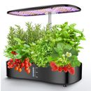 Large Tank Hydroponics Growing System 12 Pods, Herb Garden Kit Indoor with Gr...