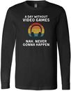 Camiseta A Day Without Video Games Niños Adolescentes Niños Jugador Divertida Juegos Moda