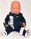 NEW AIR NIKE Baby Boys 1-pc GIFT SET: Coverall  0-9 Months Black
