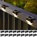 Solar Deck Lights Outdoor Led 18 Pack, Outdoor Lights Waterproof Solar Step Lights for Step, Outdoor Stairs,Yard, Fence, Patio, Deck and Pathway(Cool White)