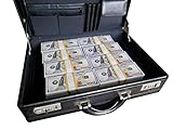 Big Screen Stacks | $350,000 PROP MONEY DOLLARS | LEATHER BRIEFCASE FILLED WITH 35 STACKS REALISTIC $100 BILLS | UK SELLER…