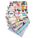 discountstore145 Fabric Patchwork, 8Pcs Cats Print Pre-Cut Quilting Fabric Patchwork DIY Sewing Knitting Cloth 25 * 25cm