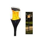 Homehop Solar Lights For Garden Pathway Flame Flickering Fire Mashaal Dancing Waterproof LED Lamp For Outdoor,Lawn, Garden And Landscape(Abs, Pack Of 1)