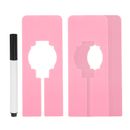 12pcs Clothes Dividers, Clothing Rack Rectangle Dividers with Marker Pen, Pink