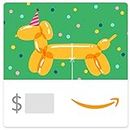 Amazon eGift Card - Dog Balloon and a Party Hat