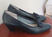 Vintage Women's ROSATI Navy Shoes - Harry Young Toronto Size  9 1/2 NEW