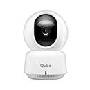 Qubo Smart 360 3MP 1296p WiFi CCTV Security Camera for Home from Hero Group | Mobile App | 2 Way Talk | Night Vision | Cloud & SD Card Recording | Made in India | Alexa & OK Google | 2024 New Launch |