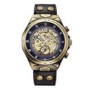 SHENHUA Vintage Affordable Skeleton Automatic Watch Analog Watch - for Men