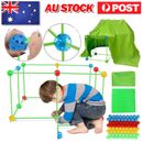 Kids Construction Fortress Building Kit Castles DIY Den Play House Tent Toy Tool