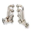Exhaust Headers 1-5/8 in. 304 Stainless Steel Polished Finish for 2002-2013 Silverado Sierra Suburban Tahoe Yukon Escalade 4.8L 5.3L 6.0L 6.2L V8