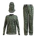 HECS Hunting HECStyle Lightweight System - 3-Piece Camo Suit - Deer & Big Game Hunting Suits for Men and Women - Green - Large