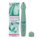 Victoria Beauty Eye Serum Roller with Niacinamide, Hyaluronic Acid, Polyglutamic Acid and Aloe - for Dark Circles, Puffy Eyes, Eye Bags and Wrinkles - 95% Natural, 15ml