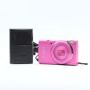 Canon Ixus 155 (ELPH 150 IS) 20MP Y2K Digital Camera Pink - état Usé - LIRE !