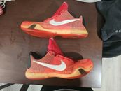 Nike Kobe 10 X Elite Majors Lava Rojo Caliente Bajo Para Hombre Talla 13