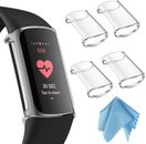 (4 Pack) For Fitbit Charge 5 Protective Shell TPU Case Cover Screen Protector