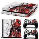 Elton Deadpool Red & White Theme 3M Skin Decal Sticker for PS4 Playstation 4 Console Controller