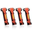 Car Safety Hammer, Window Glass Hammer Breaker and Seat Belt Cutter Emergency Escape Tool Auto Car Escape 2-in-1 for Family Rescue & Automotive Escape Tools, Reflective Tape, Set of 4 (T-04)