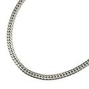PURÉZZA Pure Titanium 6sided, Double Cuban-Link, Curb Chain Necklace For Men Women,very light weigt Solid Titanium Hip Hop Necklace Made In Japan, Length 23.6inch, Width 5mm, Sterling Silver, No