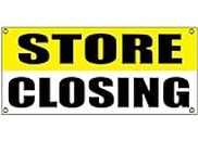 Store Closing Banner Retail Store Shop Business Sign 36" By 15" Going Out Of Business Sale