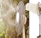DIY Crafts Fit at Any Place Fan Watering Irrigation Sprayers Outdoor Cooling Gardening System Misting PE Fan Rings Mist Nozzle Lawn Veranda (4 Pcs, Only Mist Misting Nozzle Kit)