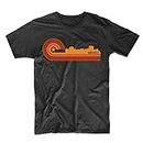VidiAmazing Men's Maryville Shirt - Retro Style Maryville Tennessee Skyline T-Shirt - Maryville TN Shirt ds1389 T-Shirt (S) Black