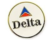 DELTA AIRLINES LAPEL TACK PIN CLASSIC LOGO 70's 80's 90's PILOT GIFT COLLECTIBLE