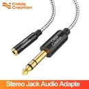 6.35mm to 3.5mm Headphone Adapter TRS 6.35mm 1/4 Male to 3.5mm 1/8 Female Stereo Jack Audio Adapter