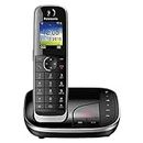 Panasonic KX-TGJ320 - Teléfono (Teléfono DECT, Altavoz, 250 entradas, Identificador de Llamadas, Servicios de Mensajes Cortos (SMS), Negro) [versión importada]