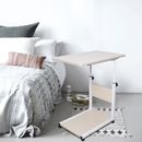 Side table bed laptop table computer table height adjustable with rollers new
