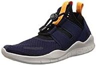 Nike Men Free RN CMTR 2018 Blackened Blue Black-Orange Peel Running Shoes-6 UK (40 EU) (7 US) (AA1620-402)