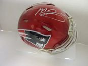 Mac Jones of the New England Patriots signed autographed mini football helmet PA