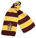 YUPPIN Harry Magician Striped Knit Scarf Muffler Cosplay Costumes Accessories for Halloween, Birthday Themed Party (Red)