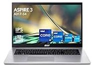 Acer Aspire 3 A317-54-54DZ, Ordinateur Portable 17,3'' Full HD IPS, PC Portable (Intel Core i5-1235U, RAM 16 Go, SSD 512 Go, Intel Iris Xe Graphics, Windows 11), Laptop Gris, Clavier AZERTY (Français)