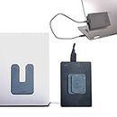 DriveSlide - Aesthetic Portable Computer Mounted External Hard Drive and Hub Holder to Organize Laptop Workspace and Declutter Cable with Lock System