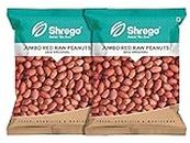 Shrego Jumbo Raw Peanut, Desi Singdana, Red Peanuts 700g (2x350g Vacuum Packed)