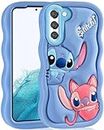 oqpa for Samsung Galaxy S22 Case Cute Cartoon 3D Character Design Girly Cases for Girls Boys Women Teens Kawaii Unique Fun Cool Funny Silicone Soft Shockproof Cover for Galaxy S 22 6.1", Blue