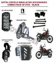 ROYAL ENFIELD HIMALAYAN ACCESSORIES COMBO PACK OF FIVE - BLACK
