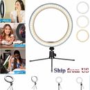 6" Dimmable Mini LED Ring Light w/Tripod for Video Live Stream Makeup Selfie USB