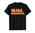 Drake Name Personalisierte Idee Herren Retro Vintage Drake T-Shirt