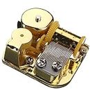 18 Note Musical Mechanism Movement for DIY Music Box, Ode to Joy, Golden Clockwork Music Movement