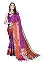 Niwaa Pure Kanjeevaram Silk Saree With Zari Checks Design Jacquard Weaving All over The Saree With Tassel At Pallu(WINE)