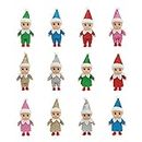 JHBEMAXS Mini Elf Baby Twins Tiny Elves Mate Set Shining Kindness Craft Shiny Babies Doll Toy Holiday Shelf Decoration Gift for Girl Boy Kid Adult (Pack of 12 Pieces)