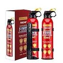 FIOZABI 2 PACK Portable Fire Extinguisher Spray 4 in-1 With Bracket for The House/Car/Kitchen/Garage/Home,0.5-A:21-B:C:5K Water-Based Fire Extinguishers(620ml/21.87OZ)