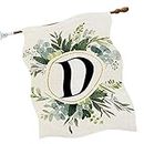 Alphabet Letter Flag - Double-Sided Printing Spring Garden Flag - Spring Garden Banner for Burlap Floral Home Sweet Home Front Door