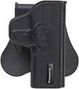Bulldog Cases RR-TM Rapid Release Polymer Holster, Fits Taurus PT111, Right Hand, Black