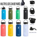 Hydro Flask Water Bottle Stainless steel Wide Mouth with Straw Lid 32oz 946ml