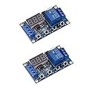 Shockley Timer Module Relay, DC 6-30V 1 Channel Relay Timer Switch Trigger Time Delay Circuit Timer Cycle Adjustable ! (Pack of 2)