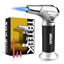 TBTeek Blow Torch, Fit All Tanks Kitchen Blow Torch with Safety Lock & Adjustable Flame for Cooking, BBQ, Baking, Brulee, Creme, DIY Soldering(Butane Not Included)